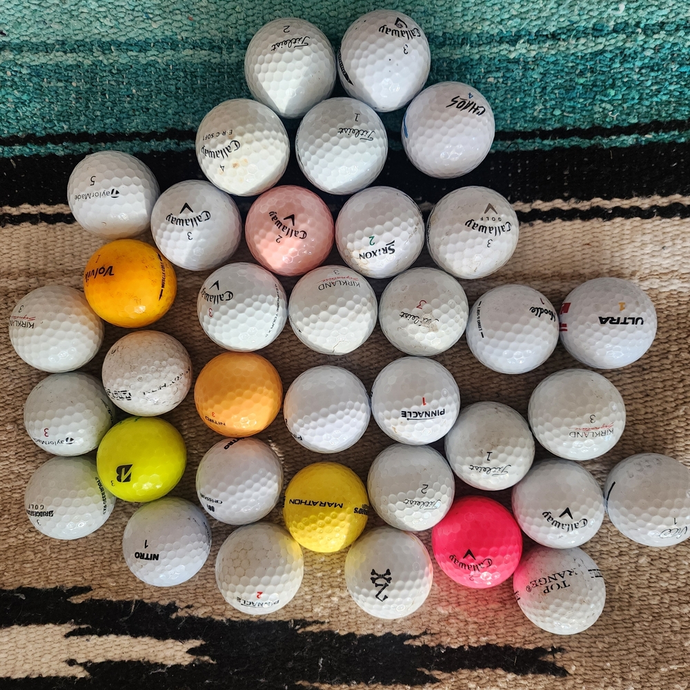 36 Assorted Golf Balls